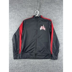 Nike Air Jordan Jacket Kids Boys L Black Sweatshirt Jumpman Basketball Full Zip